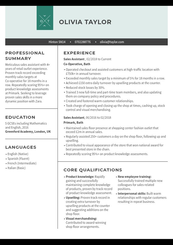 Sidebar template preview